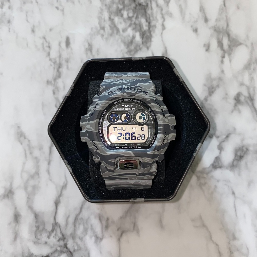 Mens Black and Grey Camo G-Shock Watch